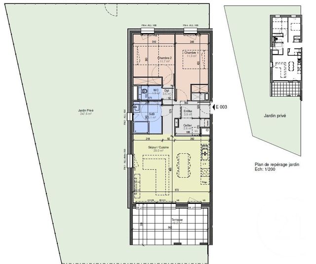 Appartement T3 à vendre - 3 pièces - 69.2 m2 - CHALLES LES EAUX - 73 - RHONE-ALPES - Century 21 Immobilière De La Vallée