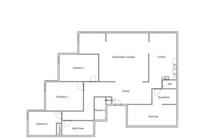 Appartement T5 à louer - 5 pièces - 102.8 m2 - CHAMBERY - 73 - RHONE-ALPES - Century 21 Immobilière De La Vallée